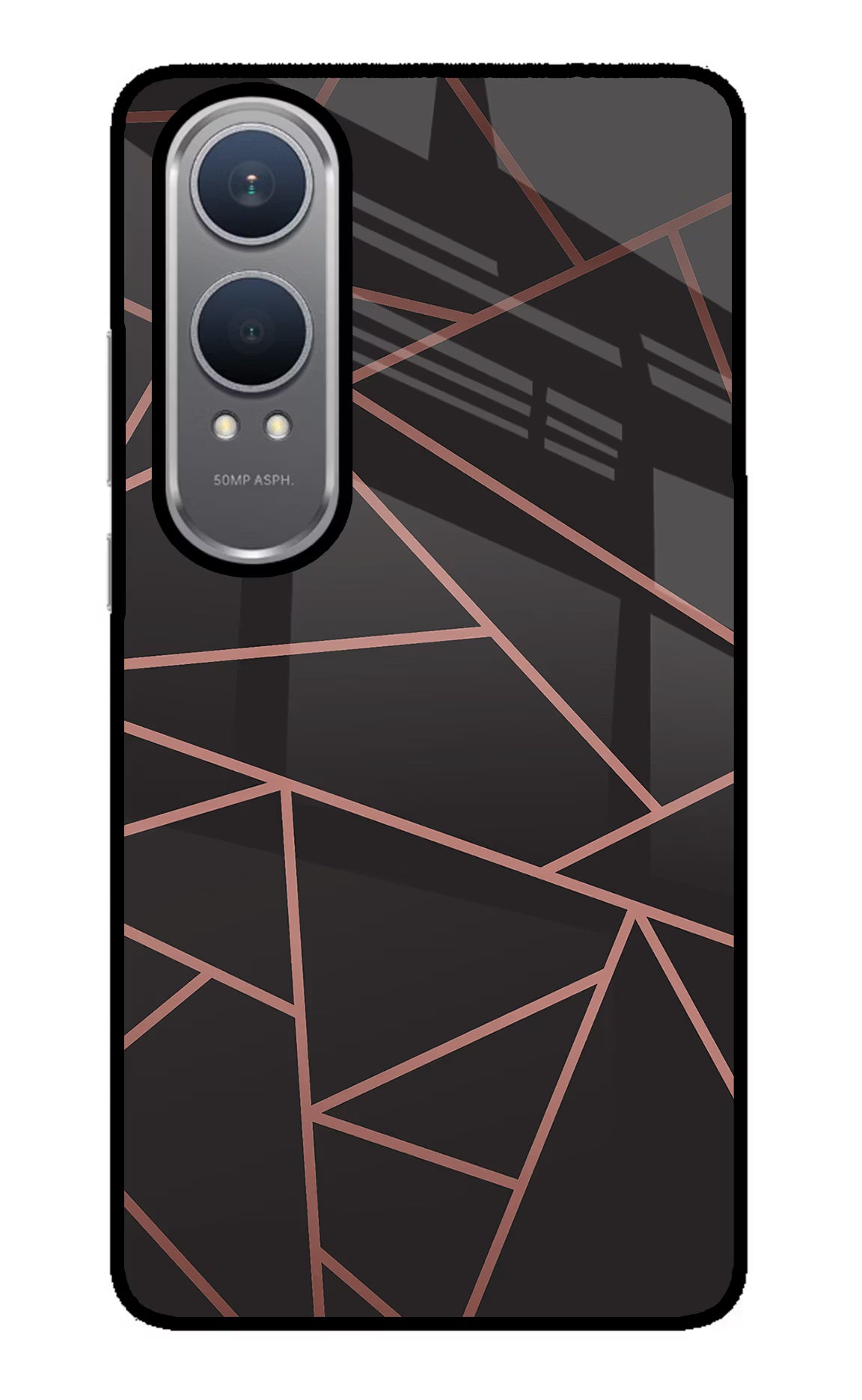 Geometric Pattern OnePlus Nord CE4 Lite Glass Case Back Cover by Casekaro