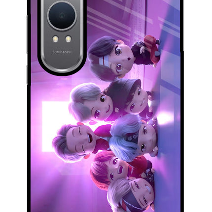 BTS Chibi OnePlus Nord CE4 Lite Glass Case