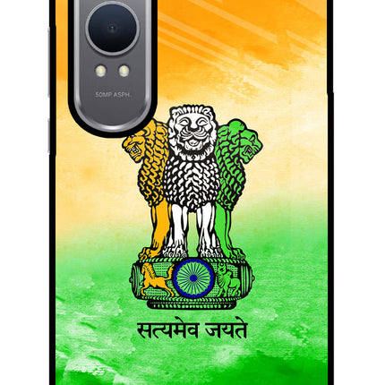 Satyamev Jayate Flag OnePlus Nord CE4 Lite Glass Case