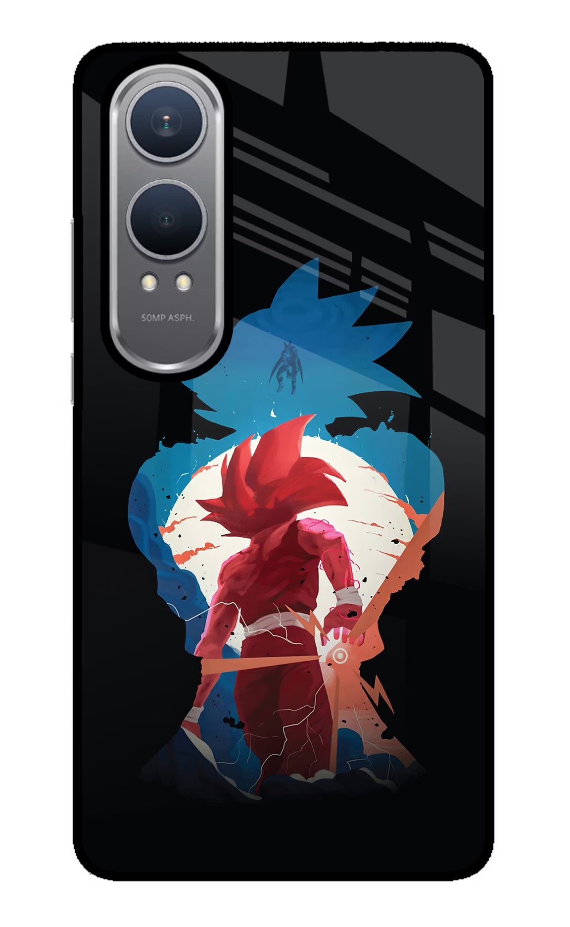 Goku OnePlus Nord CE4 Lite Glass Case Back Cover by Casekaro