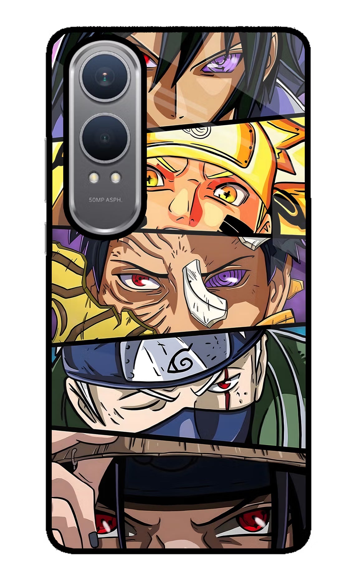 Naruto Character OnePlus Nord CE4 Lite Glass Case Back Cover by Casekaro