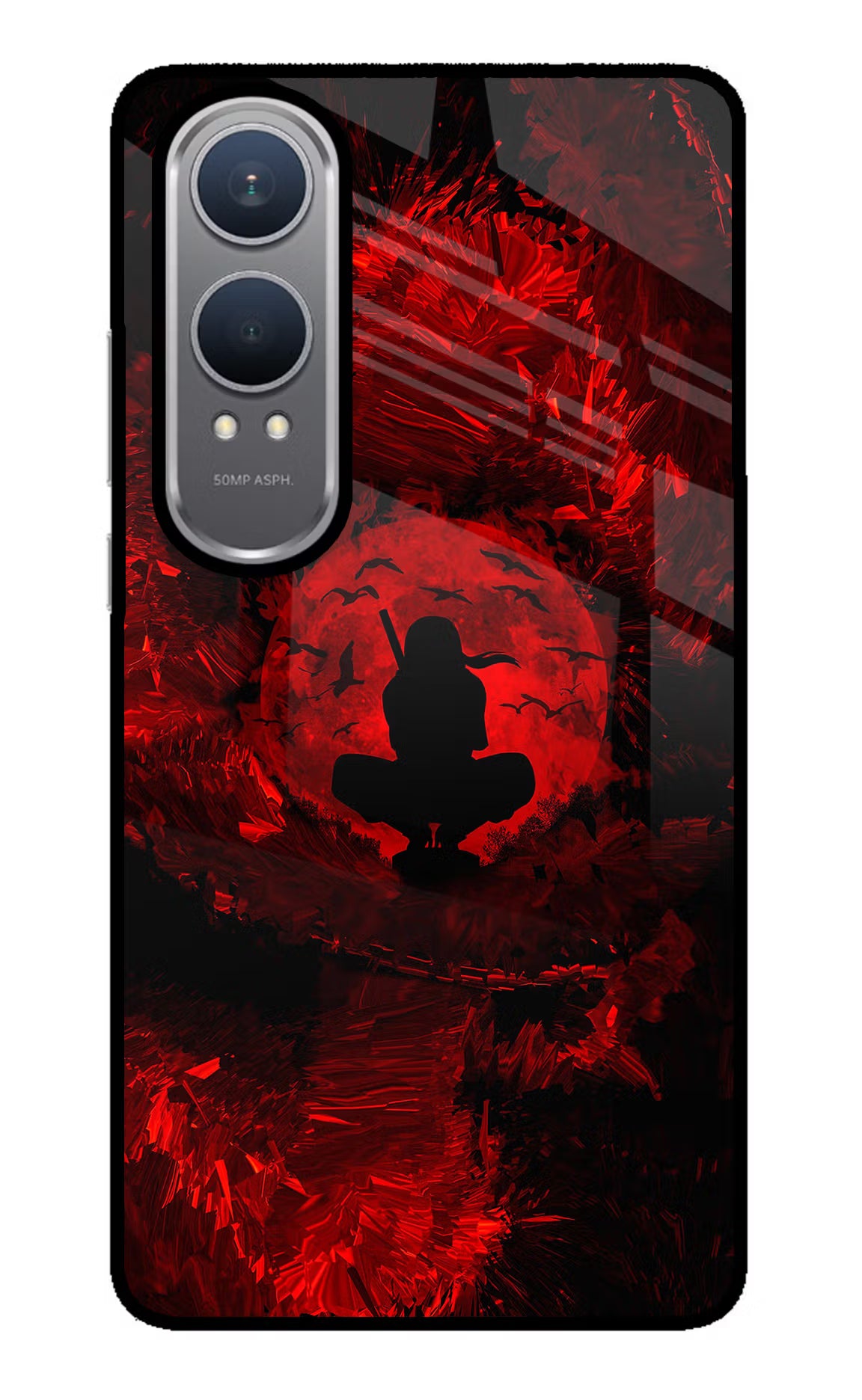 Itachi Uchiha OnePlus Nord CE4 Lite Glass Case Back Cover by Casekaro