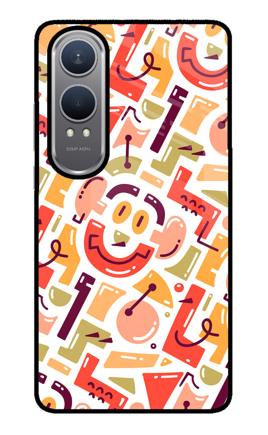 Doodle Pattern OnePlus Nord CE4 Lite Glass Case