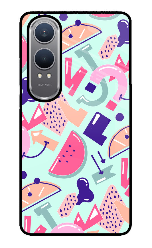 Doodle Pattern OnePlus Nord CE4 Lite Glass Case