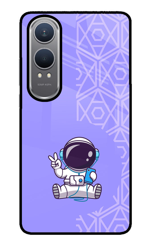 Cute Astronaut Chilling OnePlus Nord CE4 Lite Glass Case