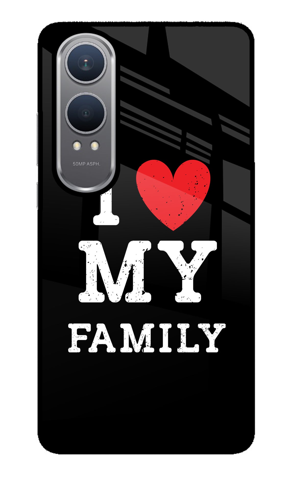 I Love My Family OnePlus Nord CE4 Lite Glass Case