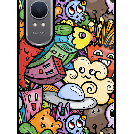 Veggie Doodle OnePlus Nord CE4 Lite Glass Case