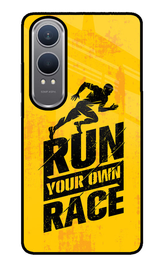 Run Your Own Race OnePlus Nord CE4 Lite Glass Case
