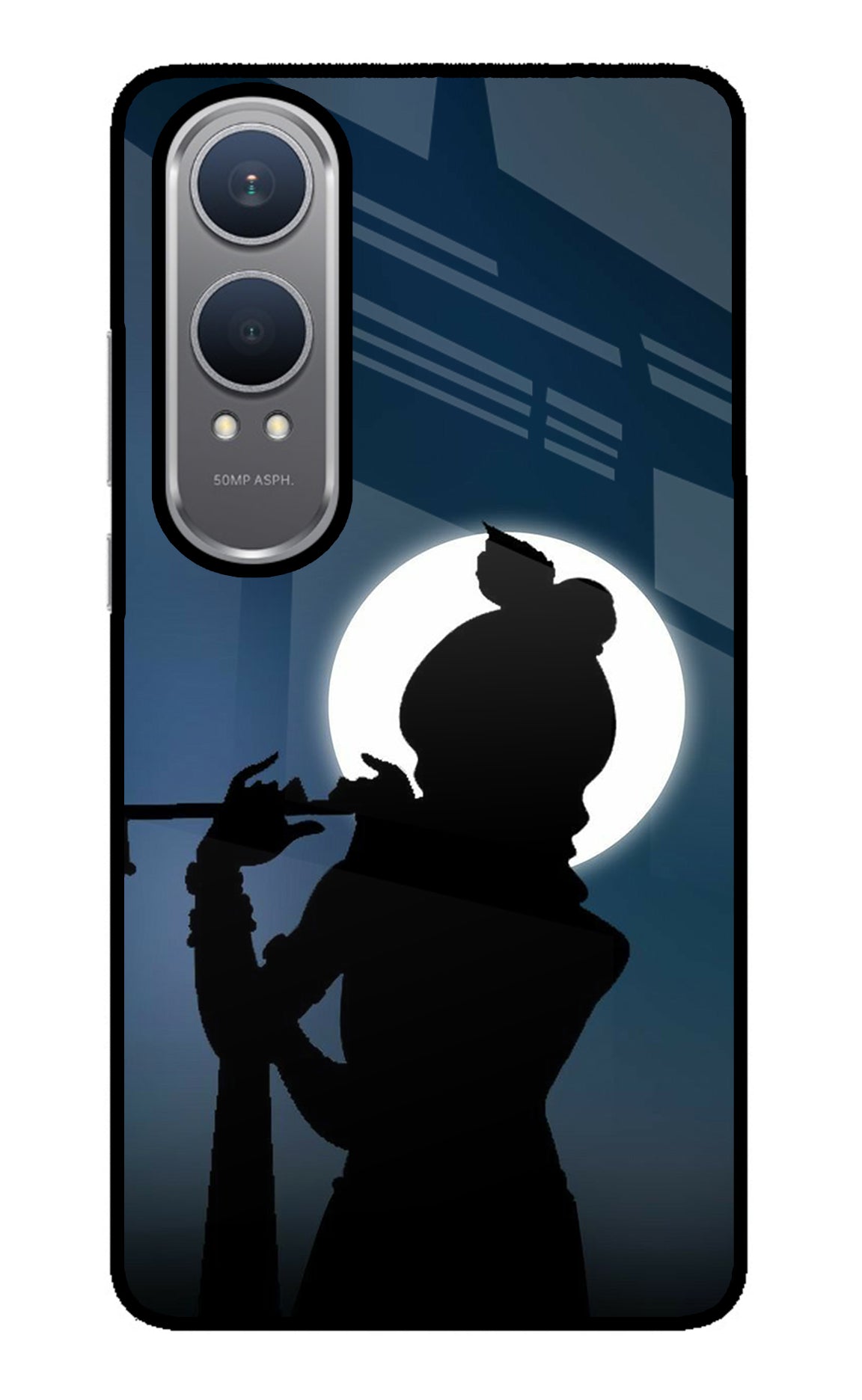 Shri Krishna Silhouette OnePlus Nord CE4 Lite Glass Case