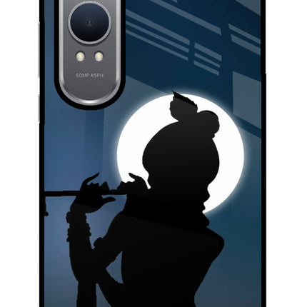 Shri Krishna Silhouette OnePlus Nord CE4 Lite Glass Case
