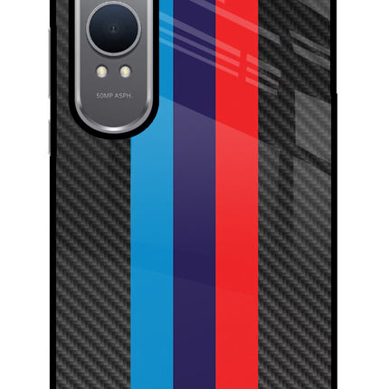 BMW Stripes Pattern OnePlus Nord CE4 Lite Glass Case