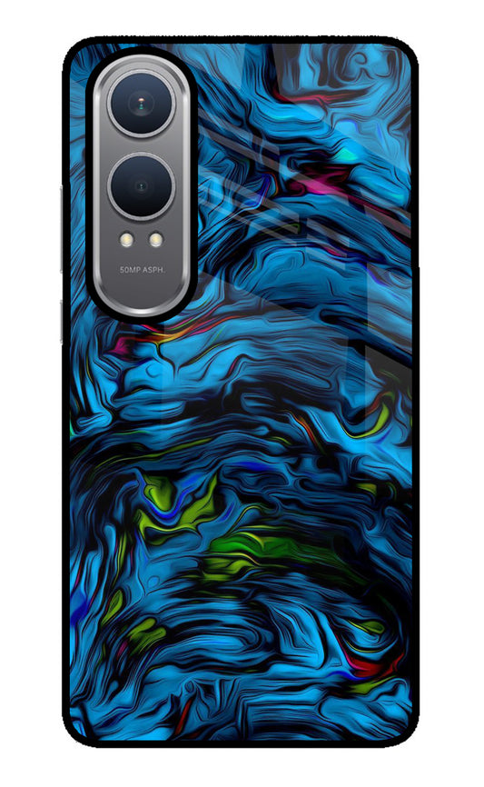 Dark Blue Abstract OnePlus Nord CE4 Lite Glass Case