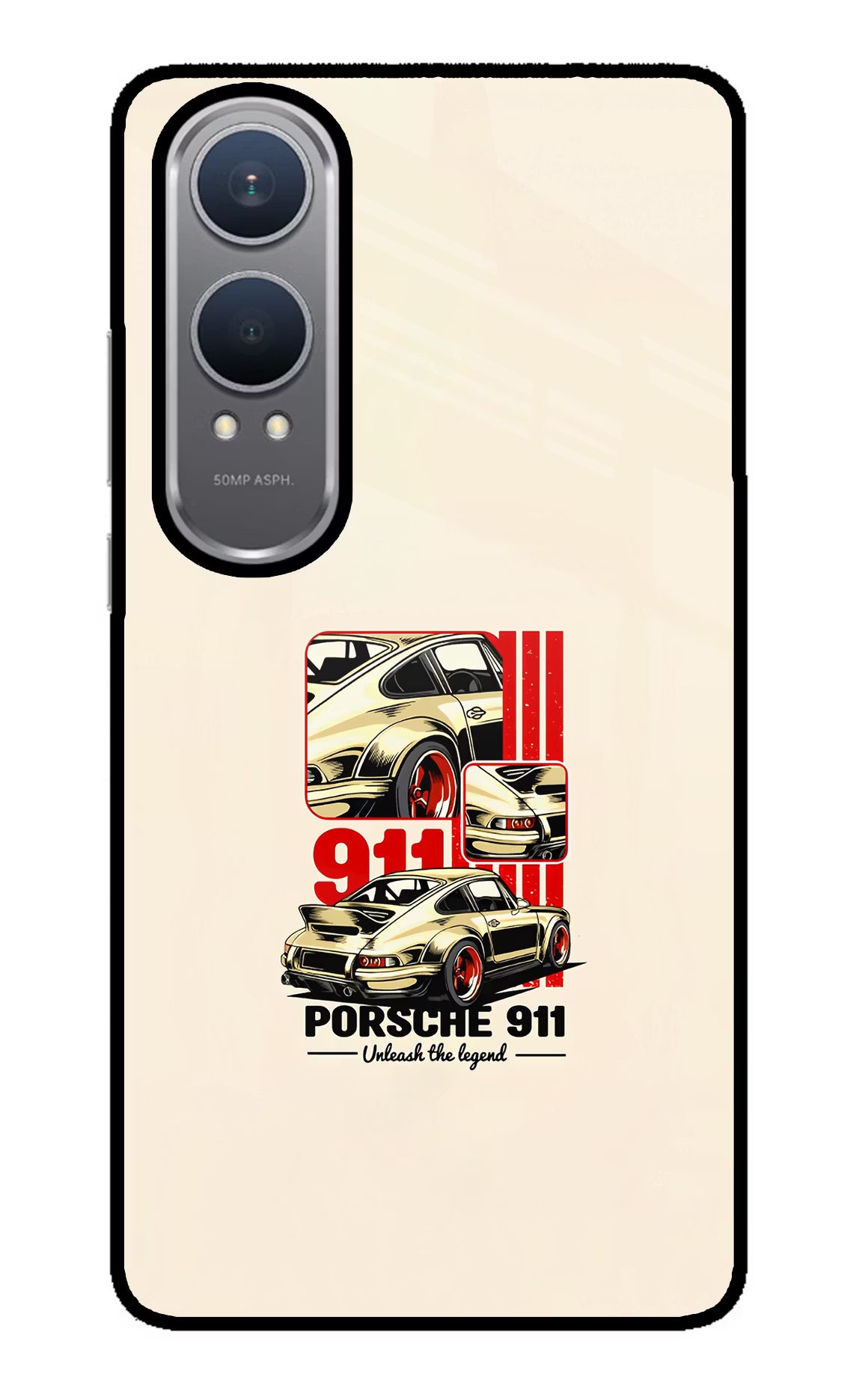 Classic Porsche 911 OnePlus Nord CE4 Lite Glass Case Back Cover by Casekaro