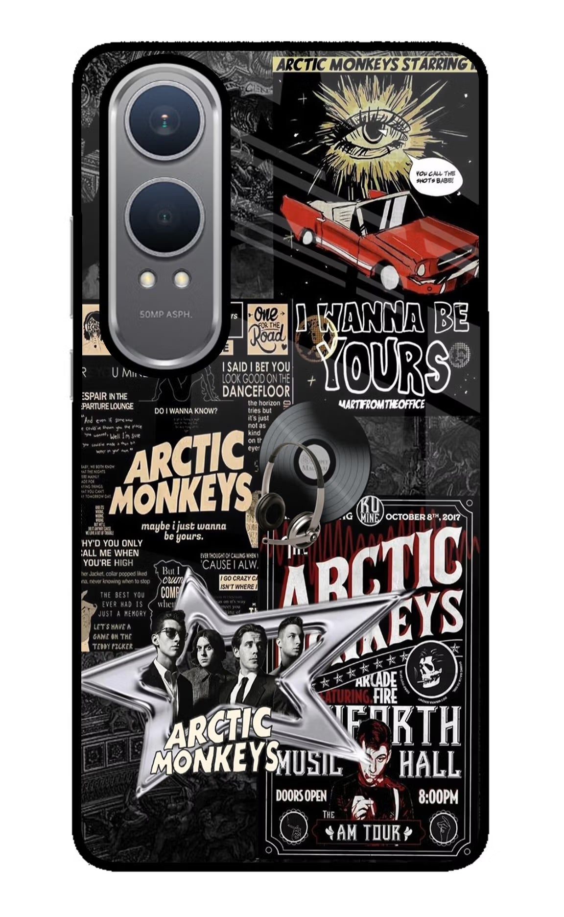 Arctic Monkeys OnePlus Nord CE4 Lite Glass Case Back Cover by Casekaro