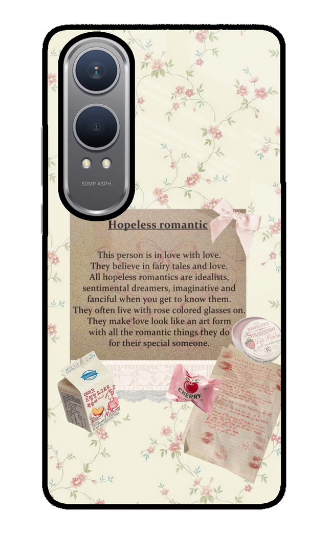 Hopeless Romantic OnePlus Nord CE4 Lite Glass Case