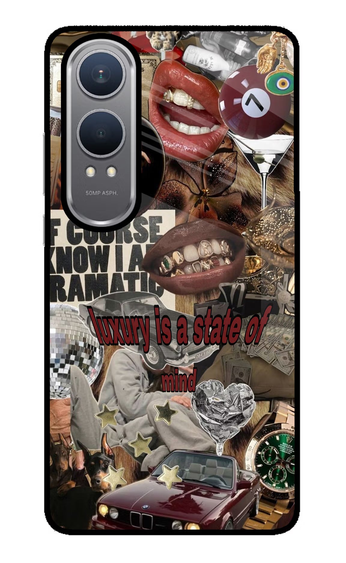 Luxury OnePlus Nord CE4 Lite Glass Case Back Cover by Casekaro