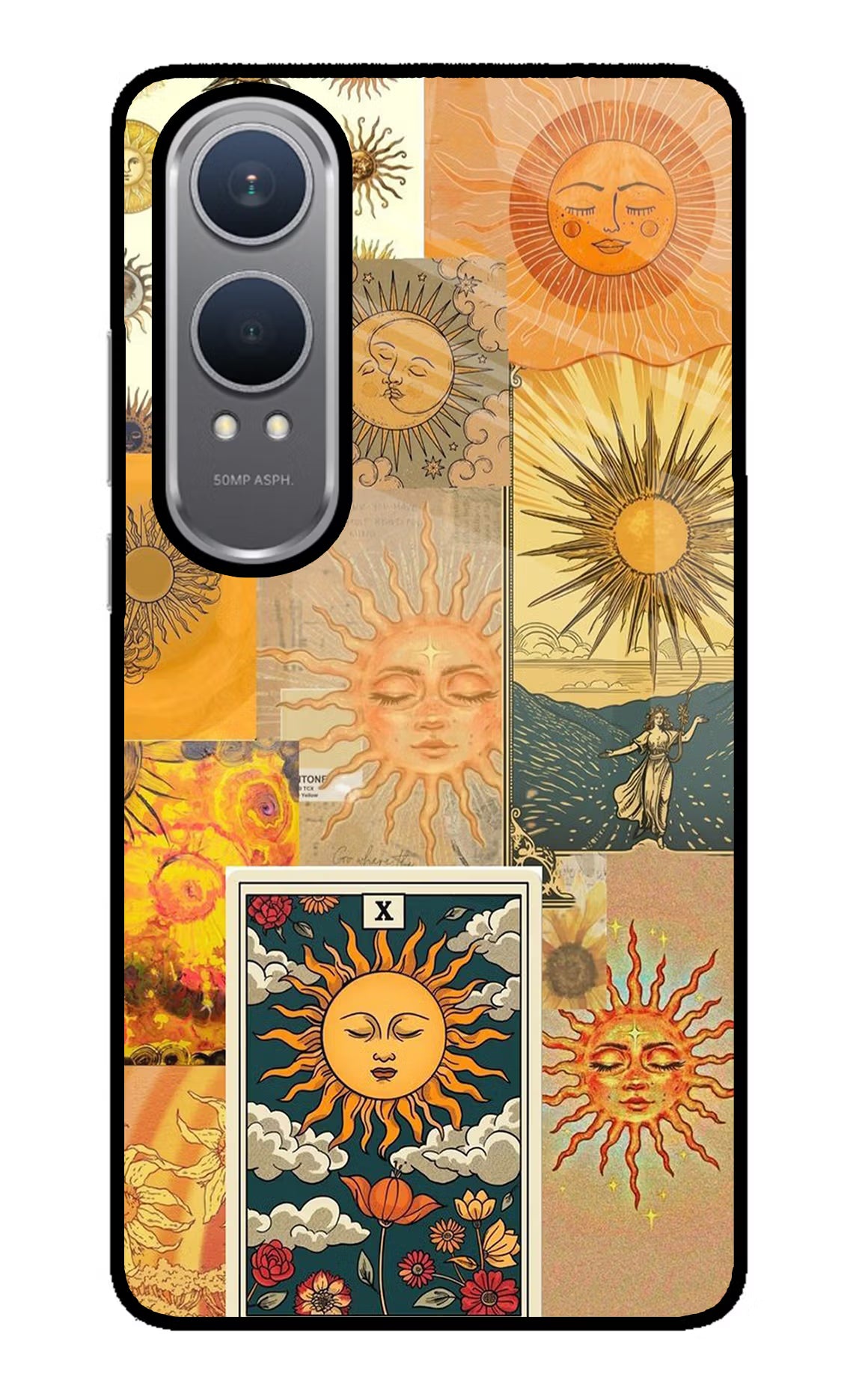 Sun OnePlus Nord CE4 Lite Glass Case Back Cover by Casekaro