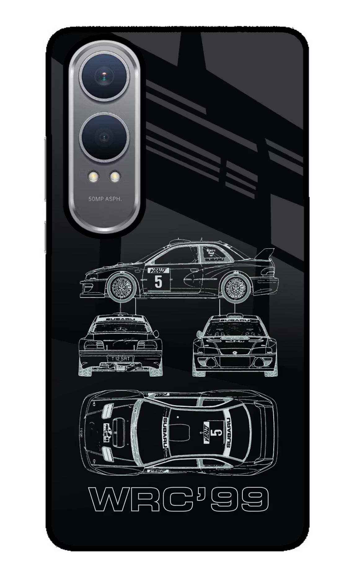 WRC'99 OnePlus Nord CE4 Lite Glass Case Back Cover by Casekaro