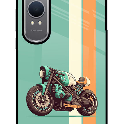 Striped Moto Drift OnePlus Nord CE4 Lite Glass Case