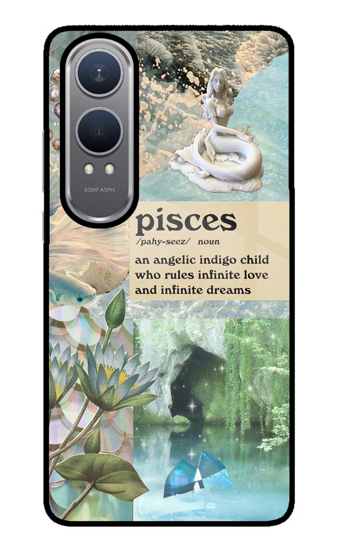 Pisces Zodiac OnePlus Nord CE4 Lite Glass Case Back Cover by Casekaro