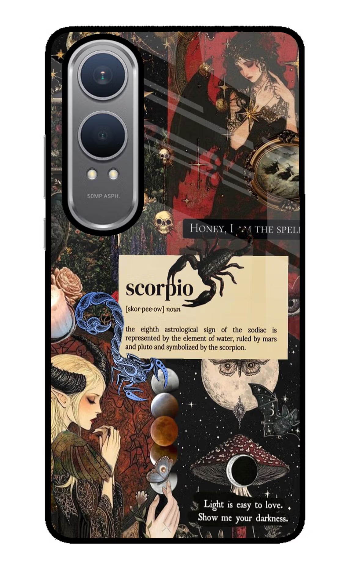 Scorpio Zodiac OnePlus Nord CE4 Lite Glass Case Back Cover by Casekaro