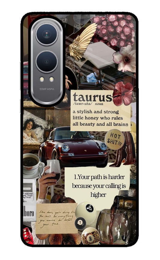 Taurus Zodiac OnePlus Nord CE4 Lite Glass Case