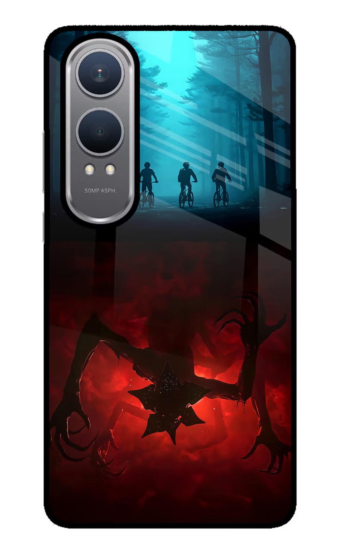 Ordinary Things Downside Up OnePlus Nord CE4 Lite Glass Case Back Cover by Casekaro