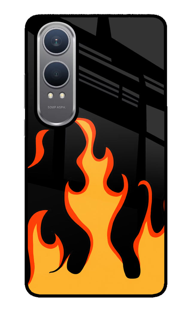 Fired Up – Black OnePlus Nord CE4 Lite Glass Case