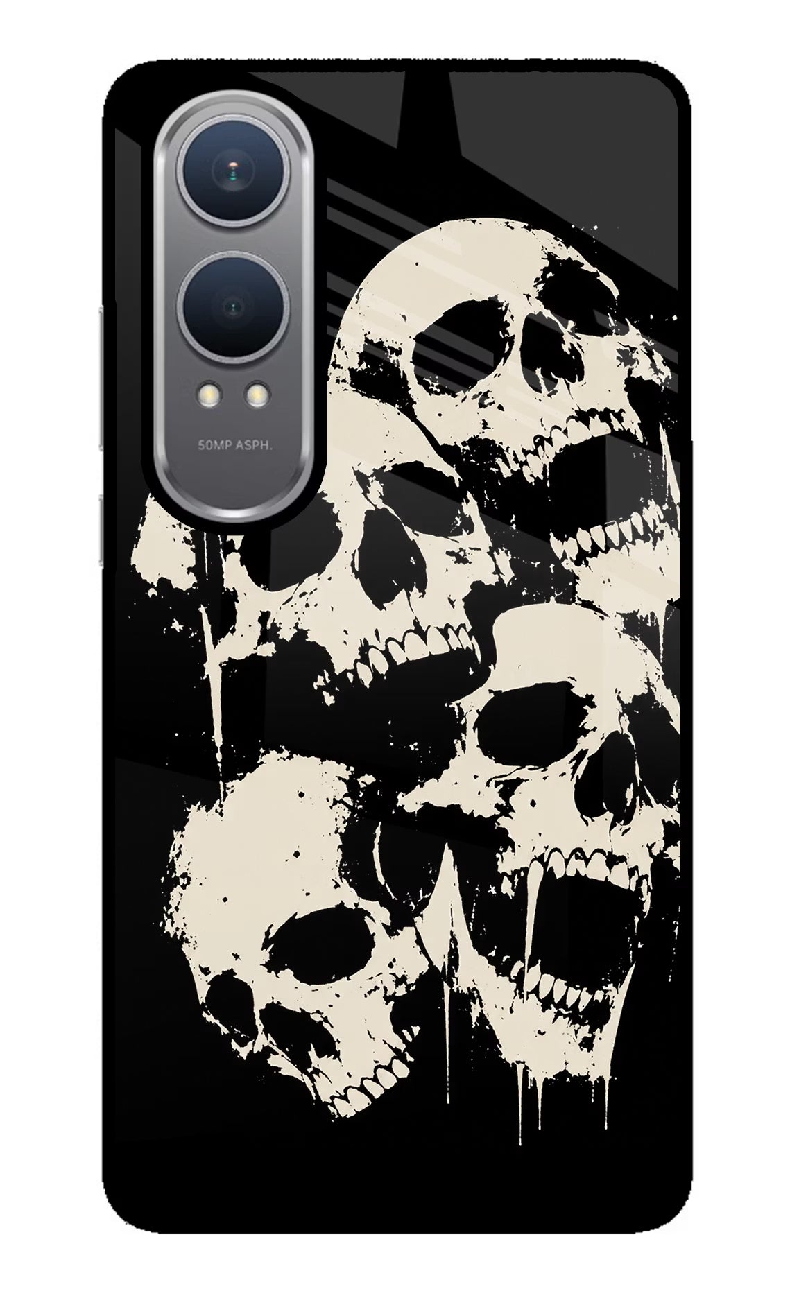 Dead Stack OnePlus Nord CE4 Lite Glass Case Back Cover by Casekaro