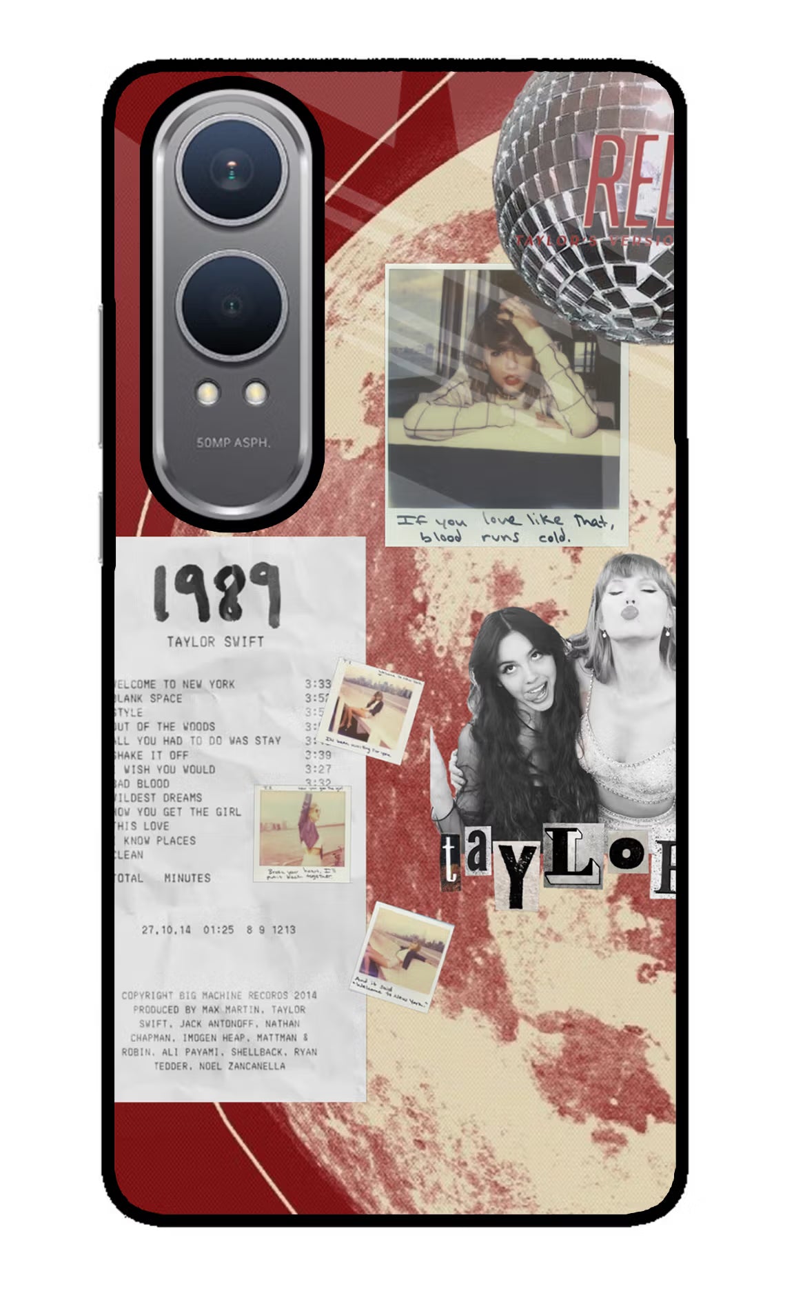 Taylor Swift OnePlus Nord CE4 Lite Glass Case
