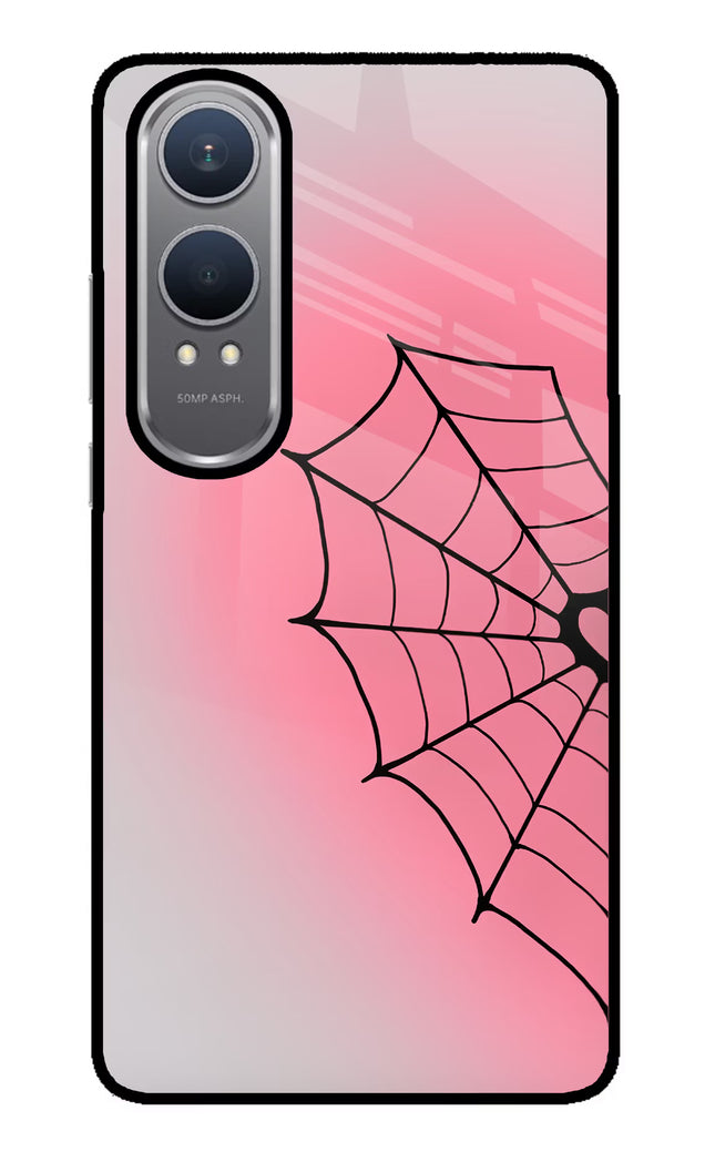 Pink Web OnePlus Nord CE4 Lite Glass Case