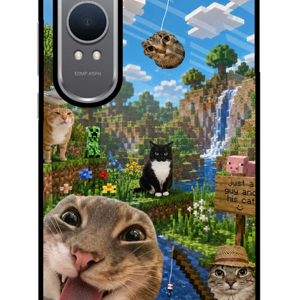 Minecraft Cat Chaos OnePlus Nord CE4 Lite Glass Case