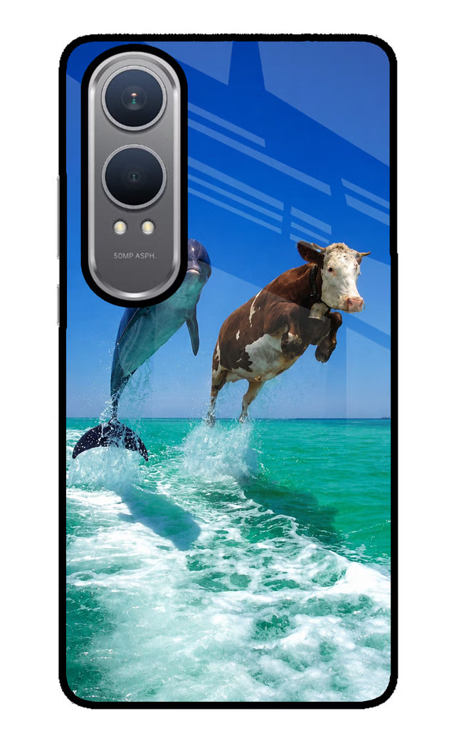 Dolphin vs Cow OnePlus Nord CE4 Lite Glass Case