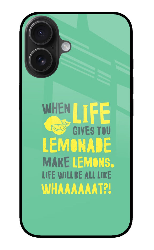 Quote iPhone 16 Glass Case