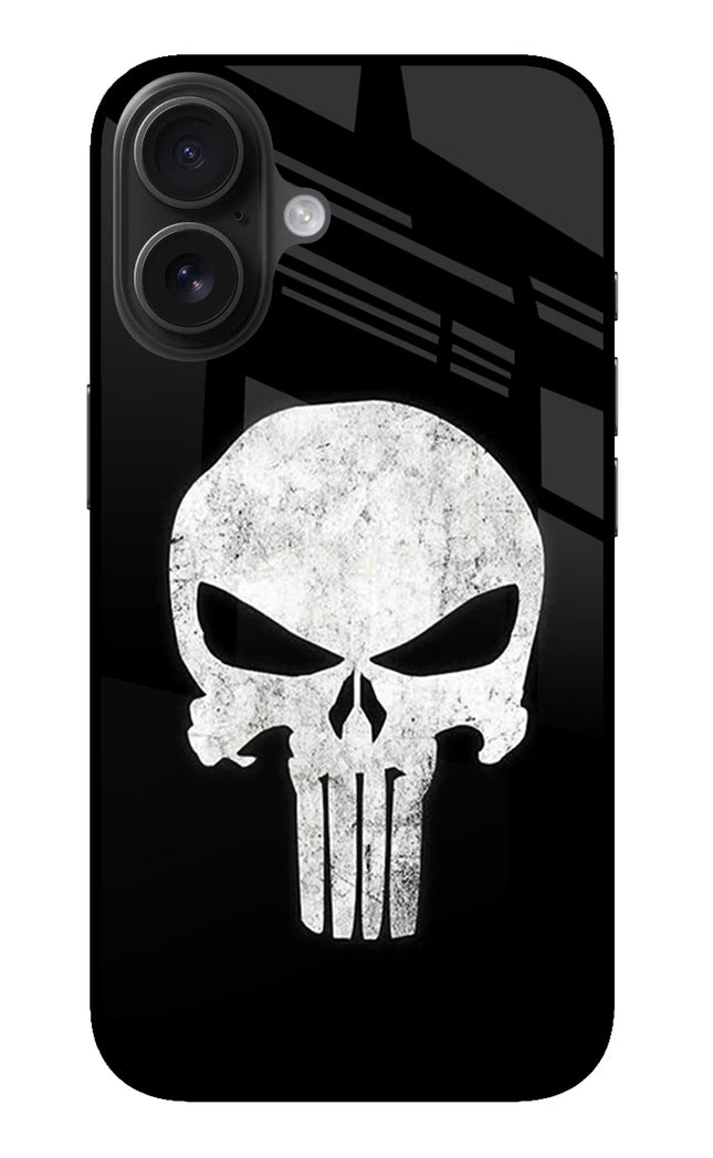 Punisher Skull iPhone 16 Glass Case