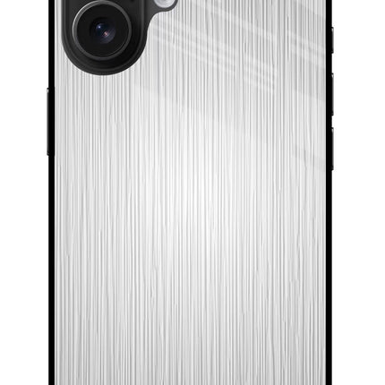 Wooden Grey Texture iPhone 16 Glass Case