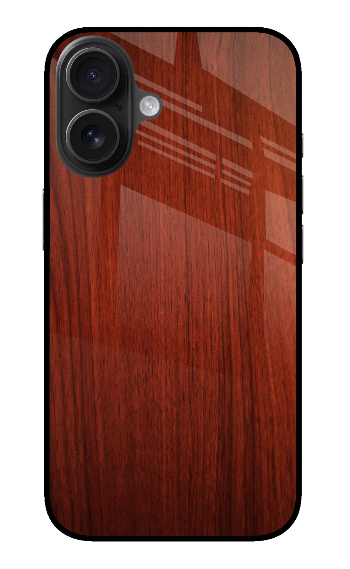 Wooden Plain Pattern iPhone 16 Back Cover