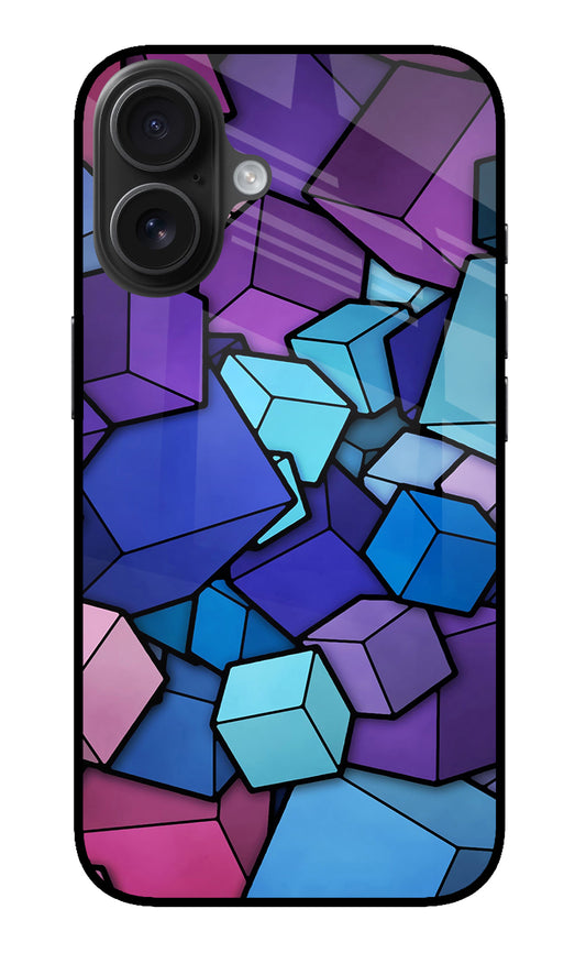 Cubic Abstract iPhone 16 Glass Case