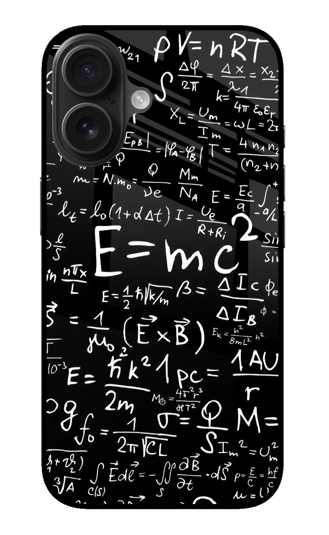 Physics Formula iPhone 16 Glass Case Back Cover by Casekaro