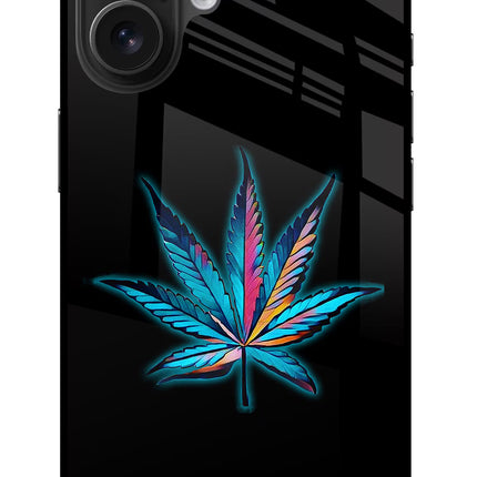 Weed iPhone 16 Glass Case Back Cover by Casekaro