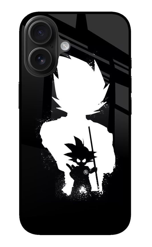 Goku Shadow iPhone 16 Glass Case