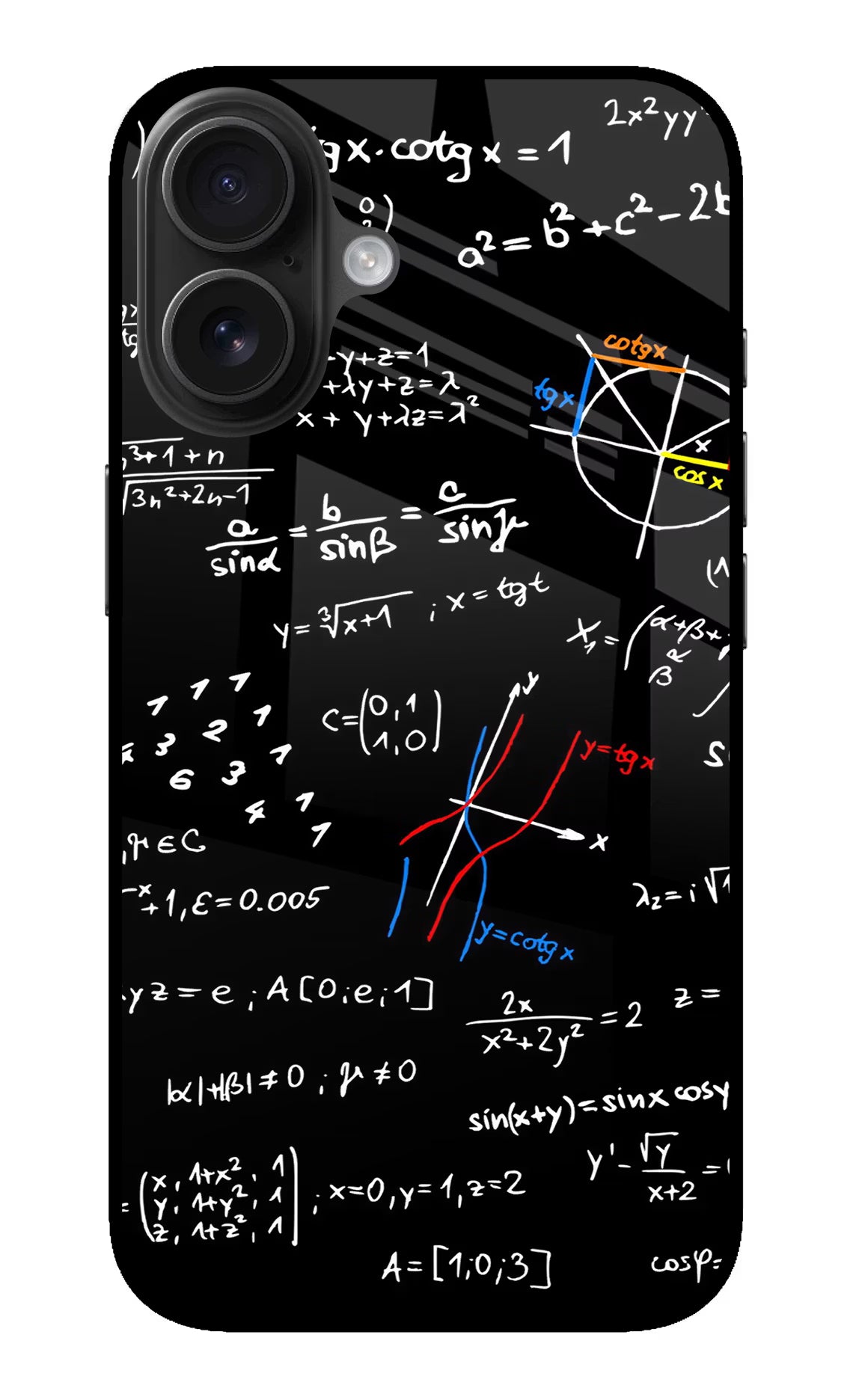 Mathematics Formula iPhone 16 Glass Case
