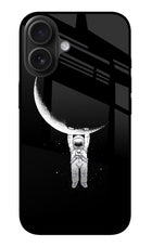 Moon Space iPhone 16 Glass Case