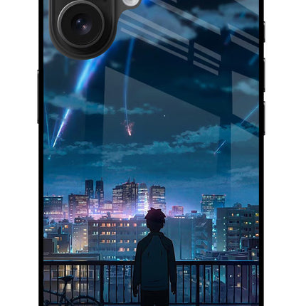 Anime iPhone 16 Glass Case Back Cover by Casekaro