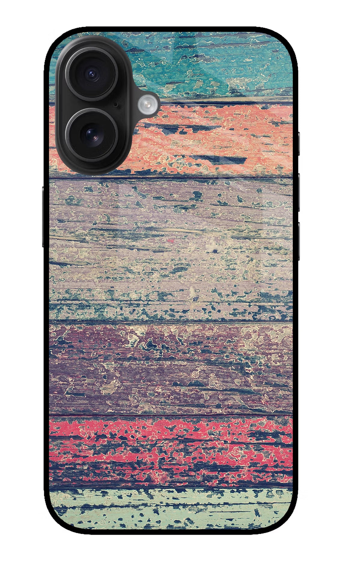 Colourful Wall iPhone 16 Glass Case Back Cover by Casekaro