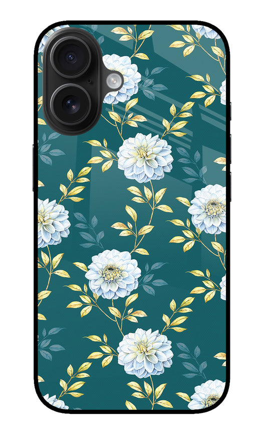 Flowers iPhone 16 Glass Case