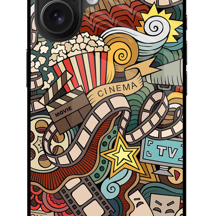 Cinema Abstract iPhone 16 Glass Case