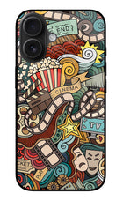 Cinema Abstract iPhone 16 Glass Case