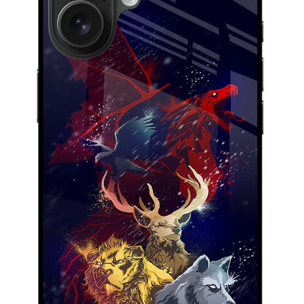 Game Of Thrones iPhone 16 Glass Case Back Cover by Casekaro