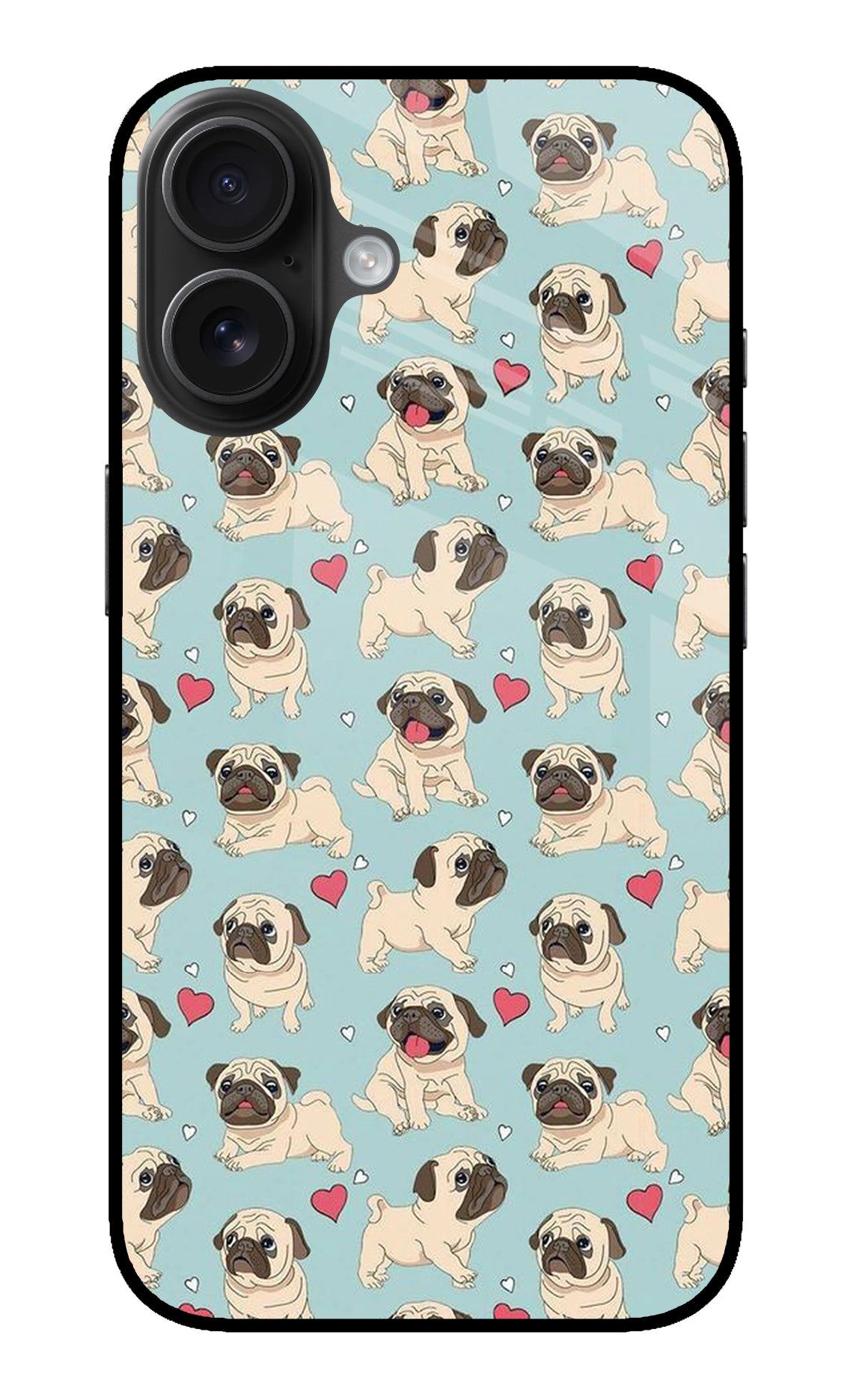 Pug Dog iPhone 16 Glass Case